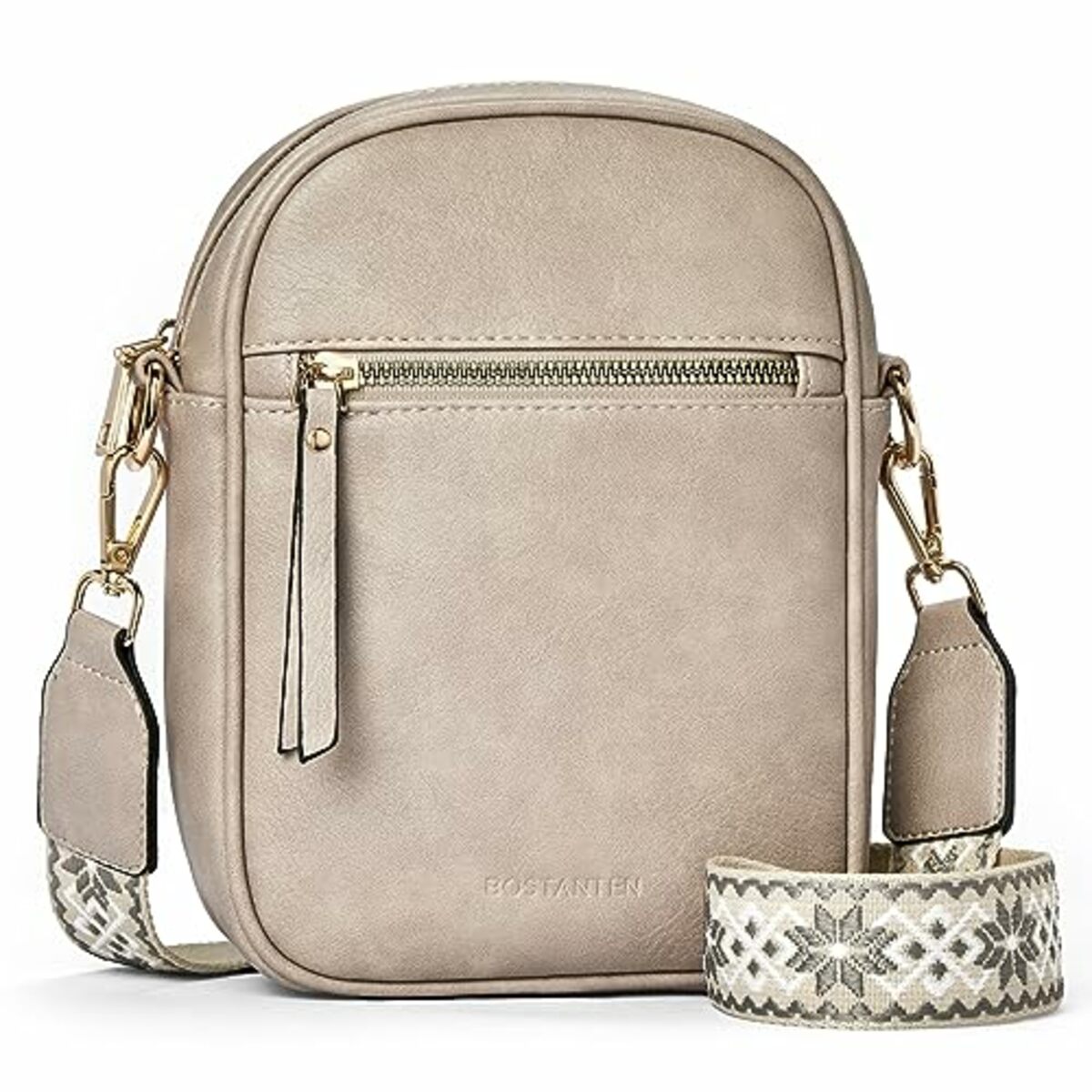 Bild 1 von BOSTANTEN Handy Umhängetasche Damen, Handytasche zum Umhängen Leder, Handytasche mit Geldbörse zum Umhängen, Handtasche damen umhängetasche