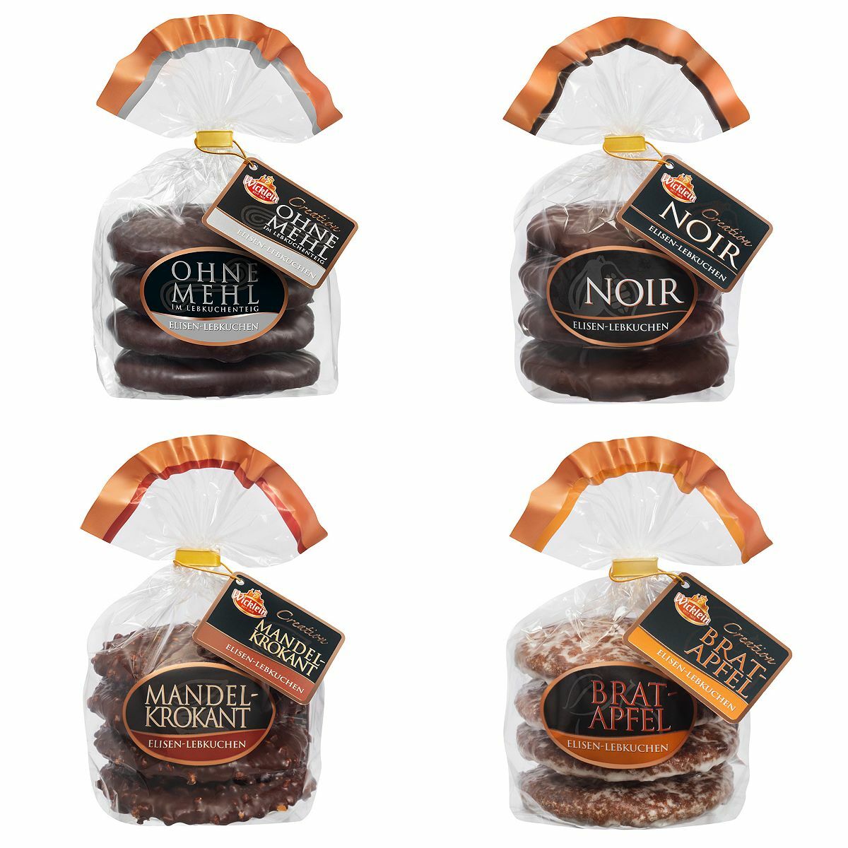Bild 1 von WICKLEIN Creation Elisen Lebkuchen auf Oblaten 4 versch. Sorten Inhalt 1.100g