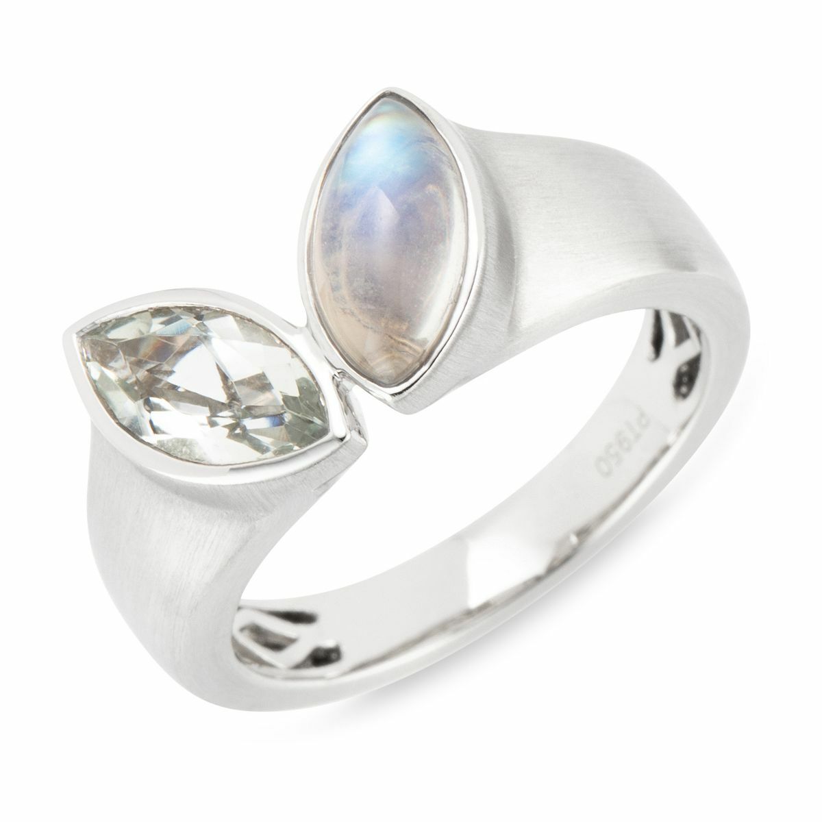 Bild 1 von PLATINITY Ring 2 Edelsteine zus. ca. 2,00ct Platin 950