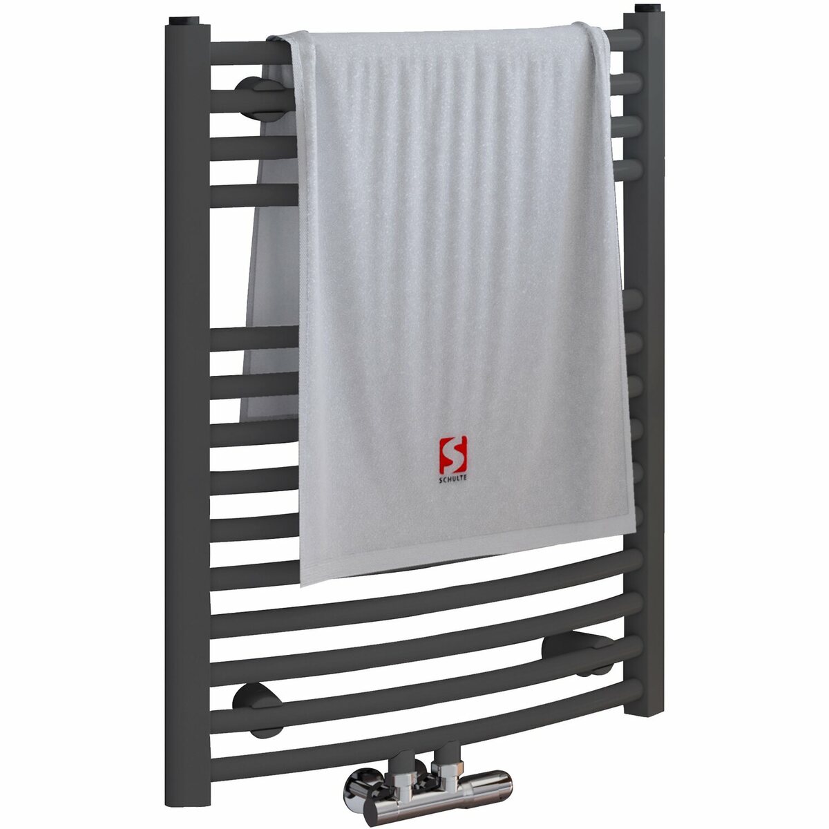 Bild 1 von Schulte Design-Heizkörper Europa mit Mittenanschluss 331 W Anthrazit