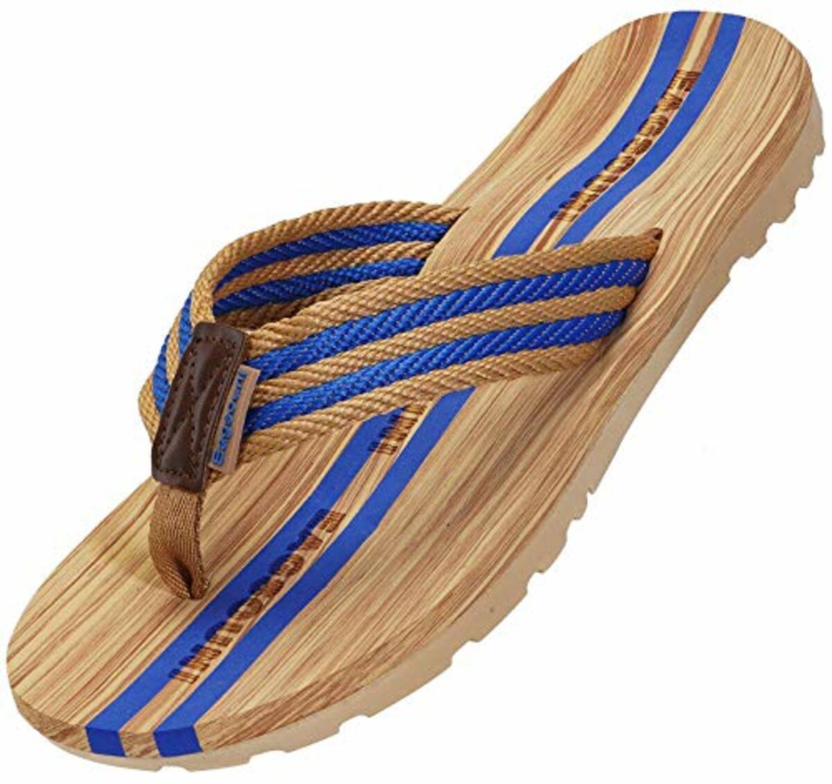 Bild 1 von Damen Herren Zehentrenner Sommer Flip Flops Badelatschen Hausschuhe Pantoletten, Schwarz Braun, 42 EU