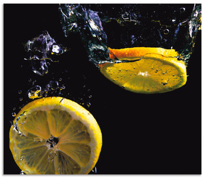 Artland Küchenrückwand "Zitronen", (1 tlg.), Alu Spritzschutz mit Klebeband, einfache Montage