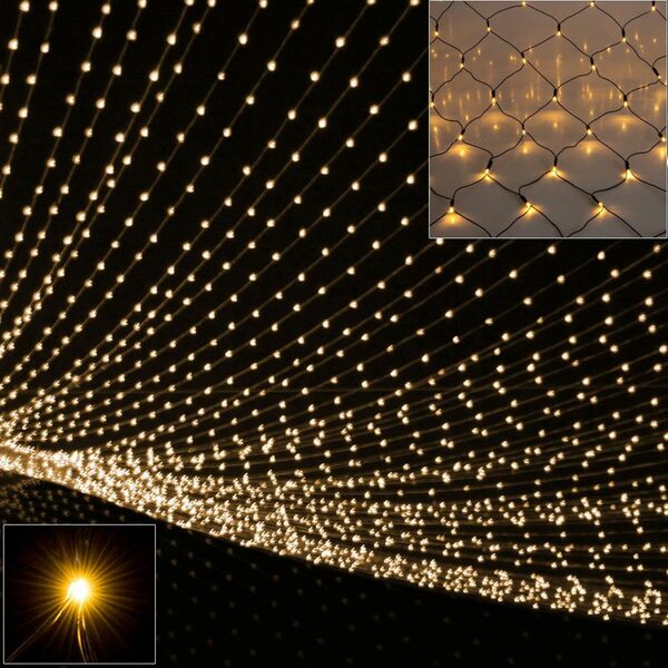 Bild 1 von monzana® Netzlichterkette 160 LED 200x150cm warmweiß