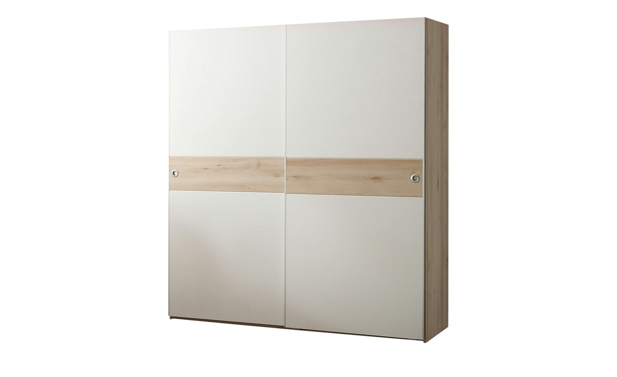 Bild 1 von Schwebetürenschrank weiß Maße (cm): B: 170 H: 196 T: 61 Jugendmöbel