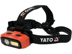Yato LED-Kopflampe Cob LED + Sst40 800Lm 3,7V 2200Mah