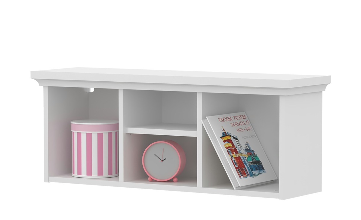 Bild 1 von Wandregal weiß Maße (cm): B: 96 H: 38,8 T: 29,6 Jugendmöbel