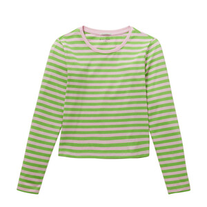Mädchen Langarmshirt mit Streifen
