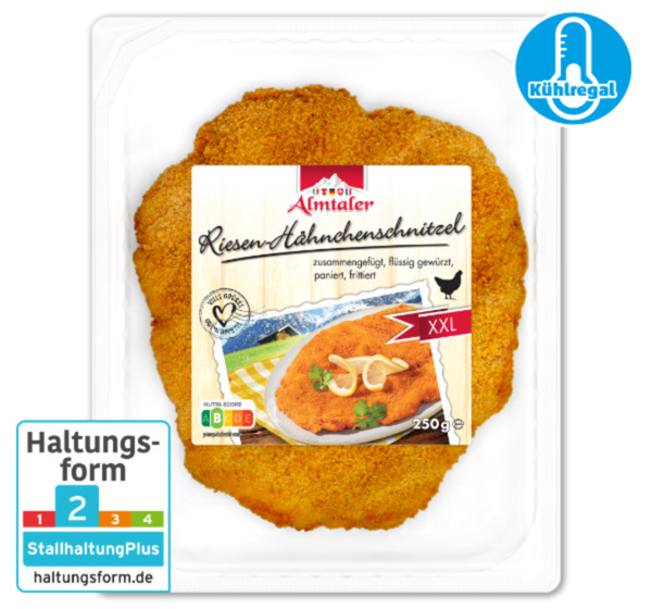 Bild 1 von ALMTALER Riesen-Hähnchenschnitzel*