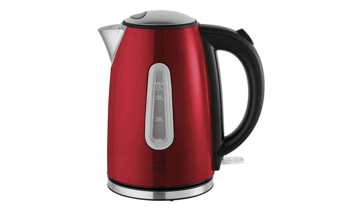 Bild 1 von KHG Wasserkocher  WK-1707 (MRE) rot Kunststoff, Edelstahl, Metall lackiert Maße (cm): B: 20,4 H: 23,2 T: 21,5 Sale