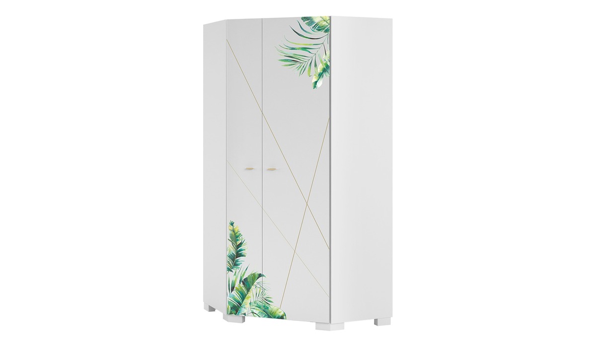 Bild 1 von Eckschrank weiß Maße (cm): B: 96,7 H: 200 T: 96,7 Kindermöbel