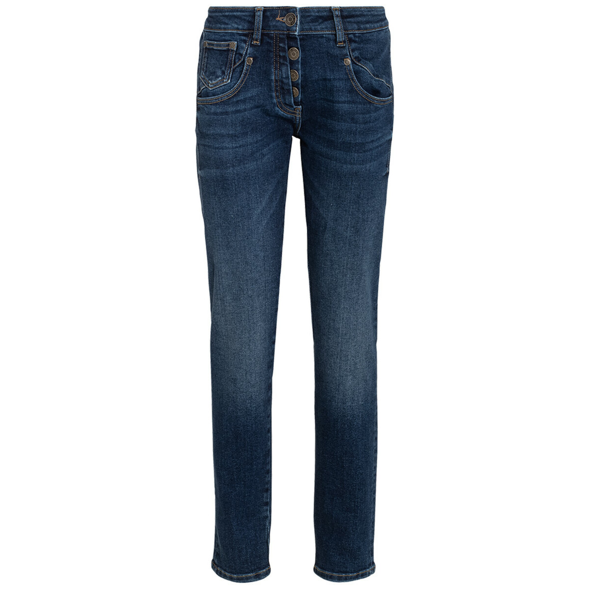 Bild 1 von Damen Boyfriend-Jeans mit Used-Waschung