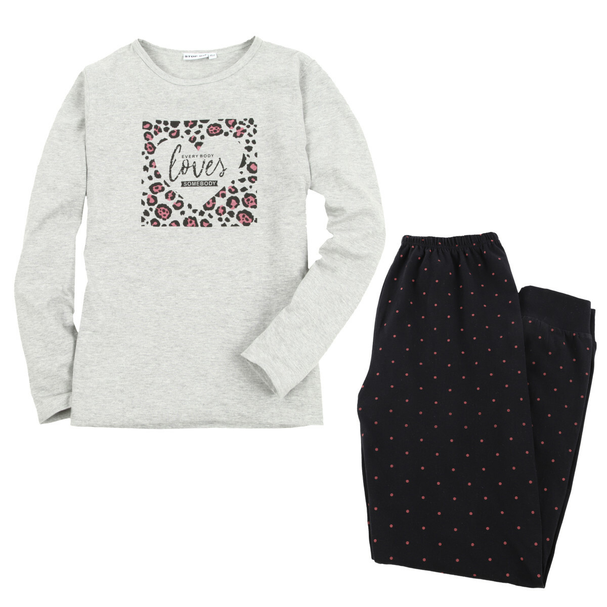 Bild 1 von Mädchen Pyjama mit Frontprint