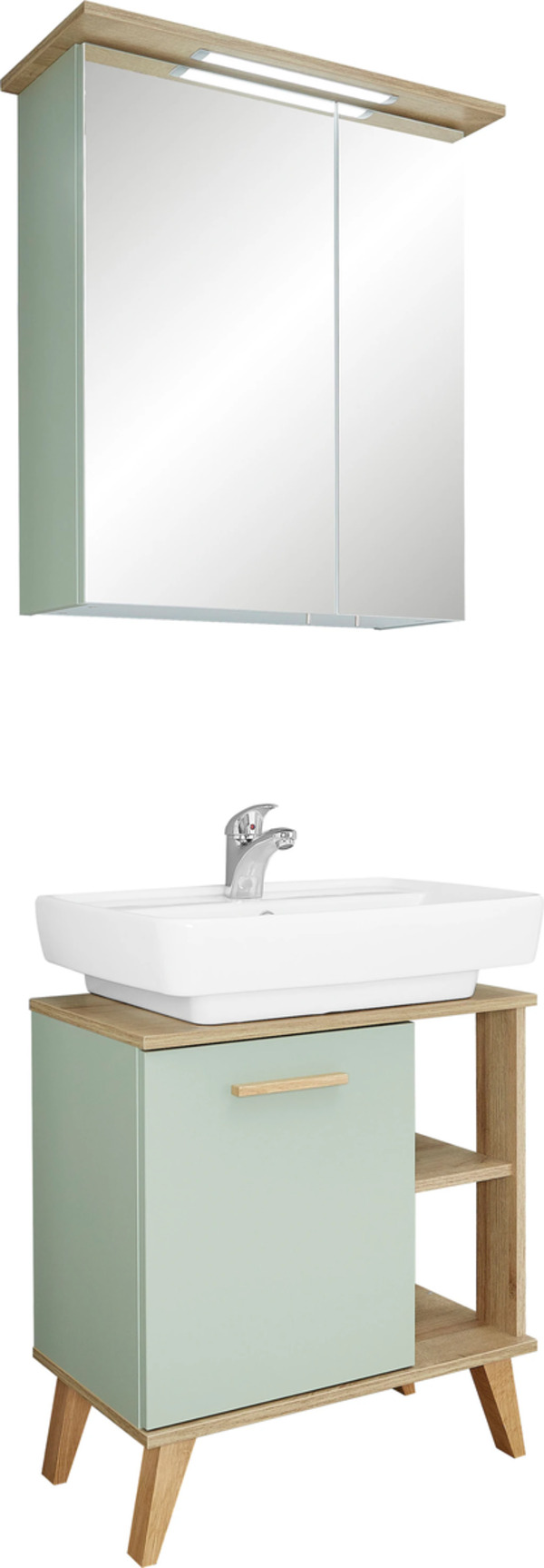Bild 1 von PELIPAL Badmöbel-Set "Quickset 963", (2 St.), Breite 60 cm, Waschbeckenunterschrank und Spiegelschrank