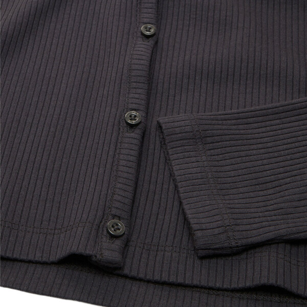 Bild 3 von Mädchen Rippshirt mit V-Ausschnitt