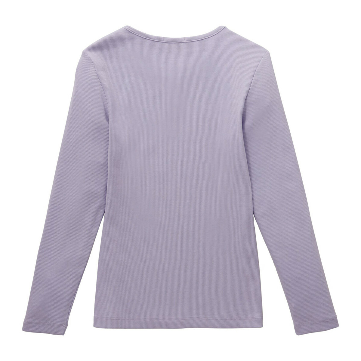 Bild 2 von Mädchen Rippshirt mit Serafinoausschnitt