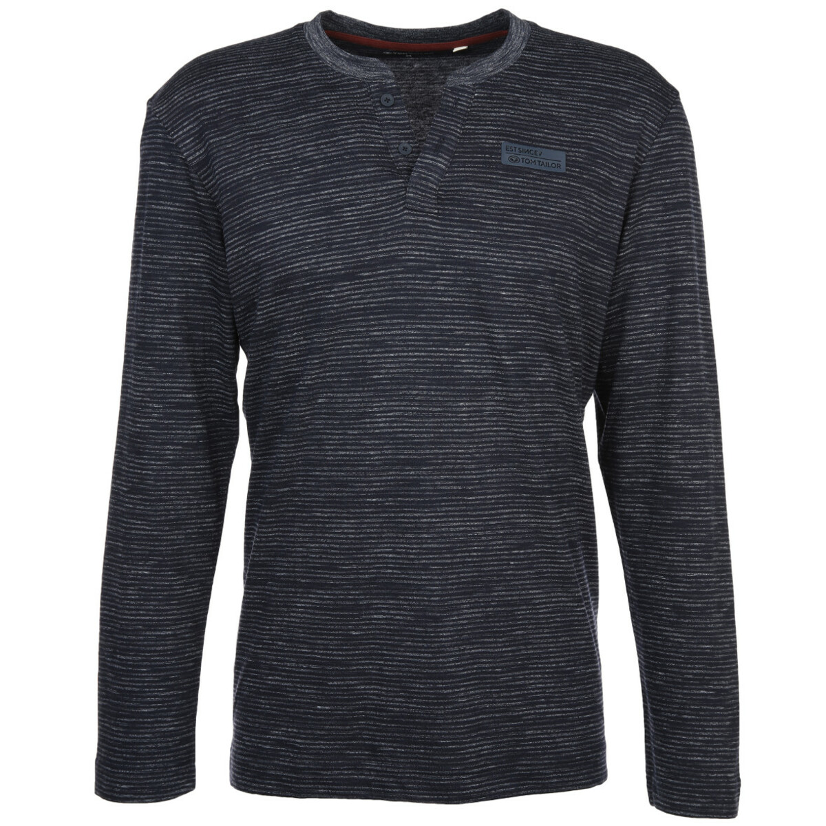 Bild 1 von Herren Langarmshirt mit Serafino-Ausschnitt