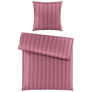 Ambiente Bettwäsche satin pink 135/200 cm  , Dobby , Textil , Streifen , 135x200 cm , Satin , 005699003201