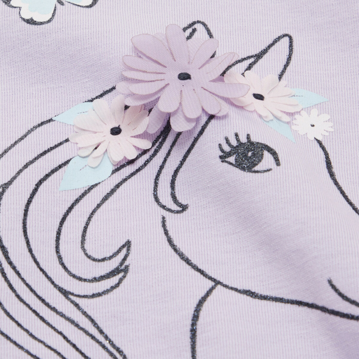 Bild 3 von Mädchen Longshirt mit Pferdeprint