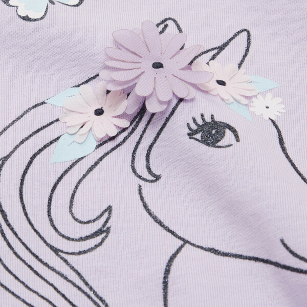 Bild 3 von Mädchen Longshirt mit Pferdeprint