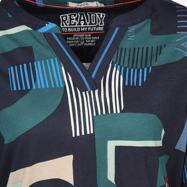 Bild 3 von Damen Langarmshirt mit Alloverprint