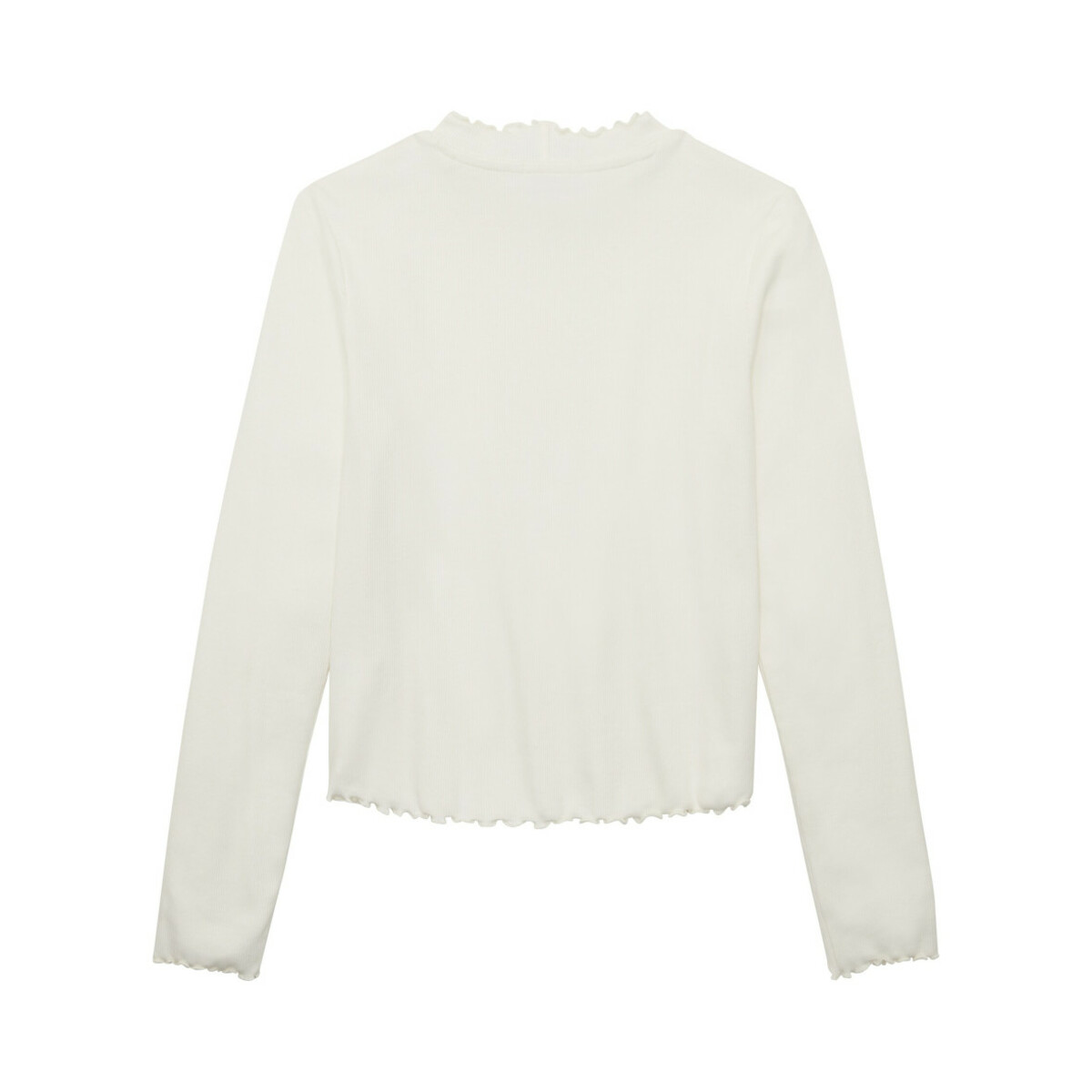 Bild 2 von Mädchen Rippshirt mit Stehkragen