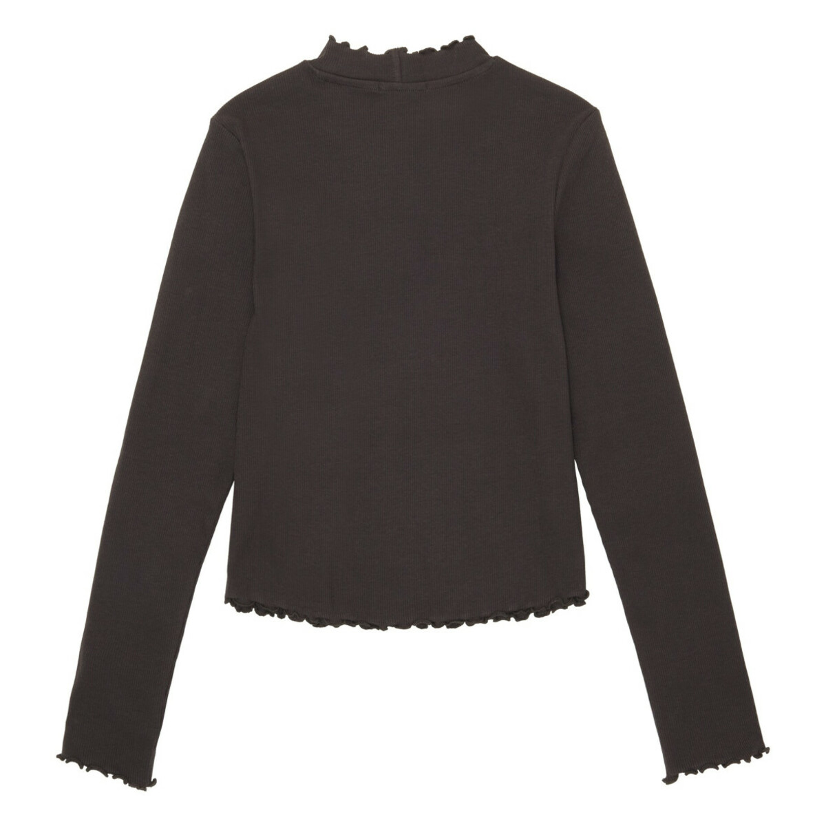 Bild 2 von Mädchen Rippshirt mit Stehkragen