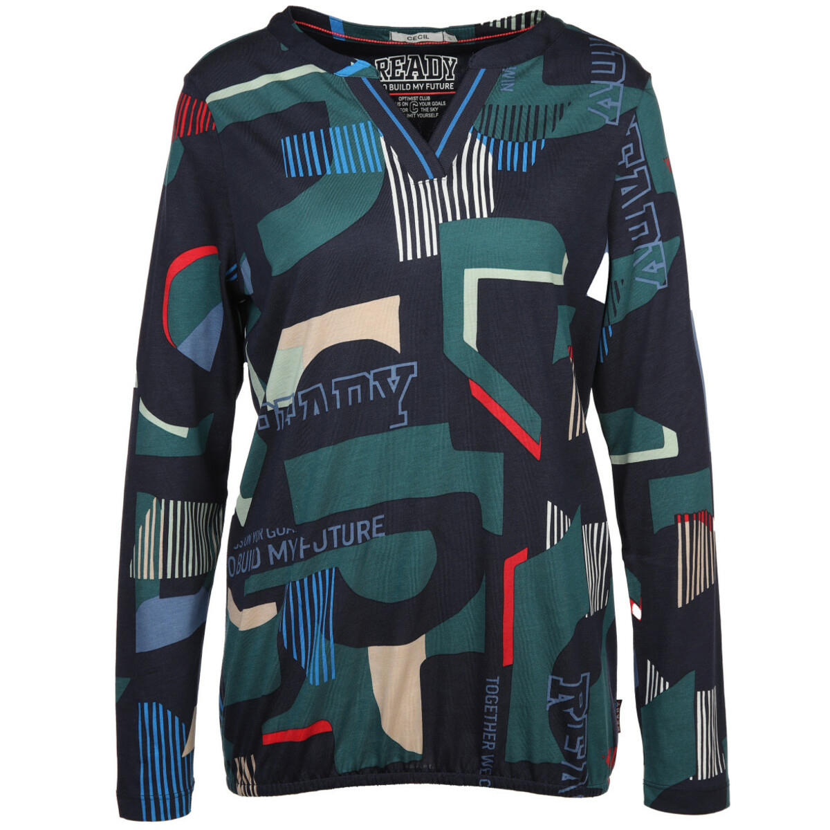 Bild 1 von Damen Langarmshirt mit Alloverprint