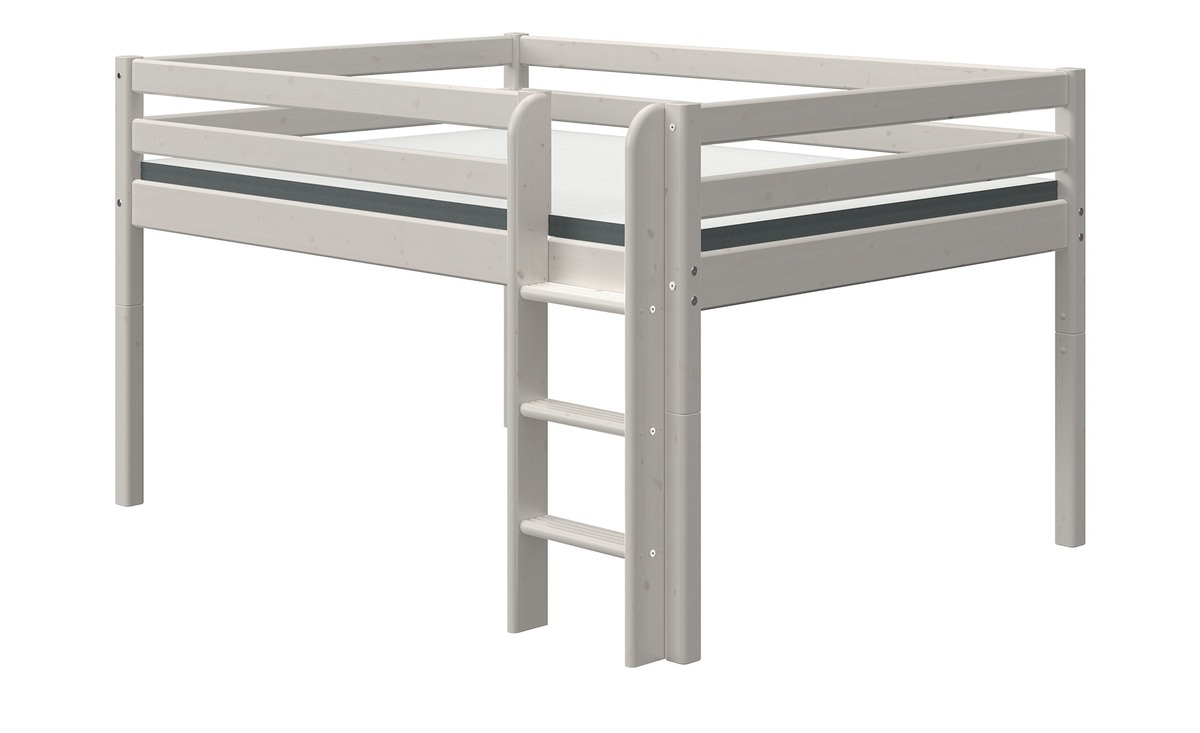 Bild 1 von FLEXA Halbhohes Classic-Bett  Flexa grau Maße (cm): B: 160 H: 120 Kindermöbel
