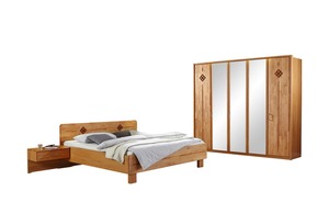 Woodford Schlafzimmer  Genua holzfarben Holz teilmassiv Maße (cm): B: 250 H: 216 T: 58 Komplett-Schlafzimmer - Möbel Kraft