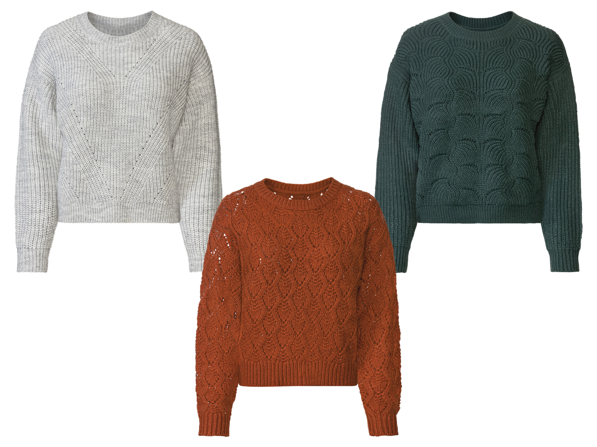 Bild 1 von esmara® Damen Grobstrick-Pullover, leger geschnitten