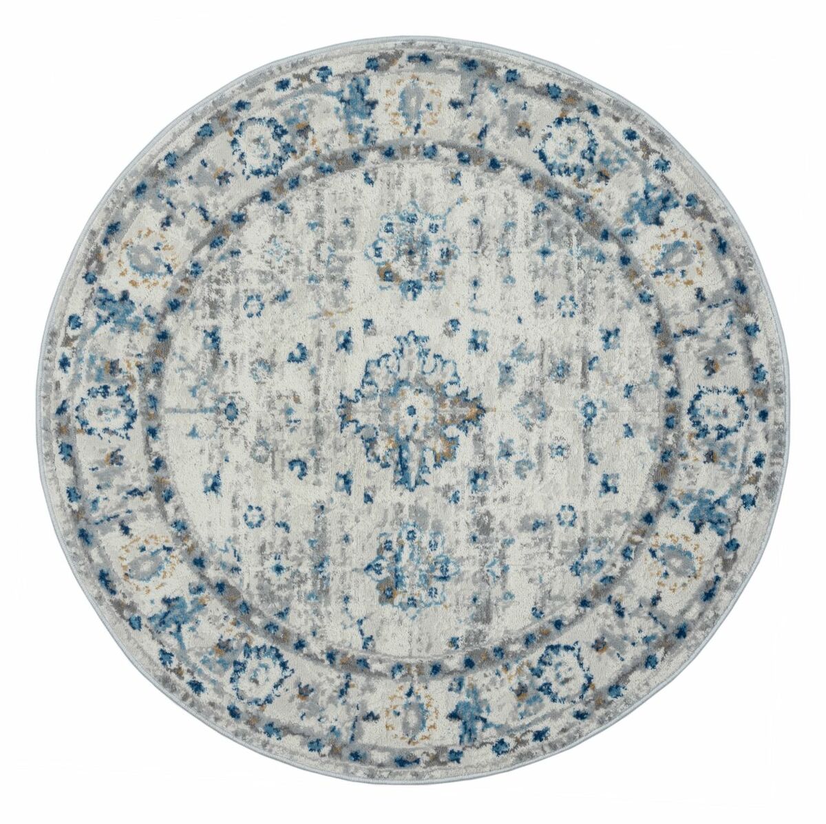 Bild 1 von Teppich Josefine, 120cm x 120cm, Farbe Beige, rund, Florhöhe 8mm