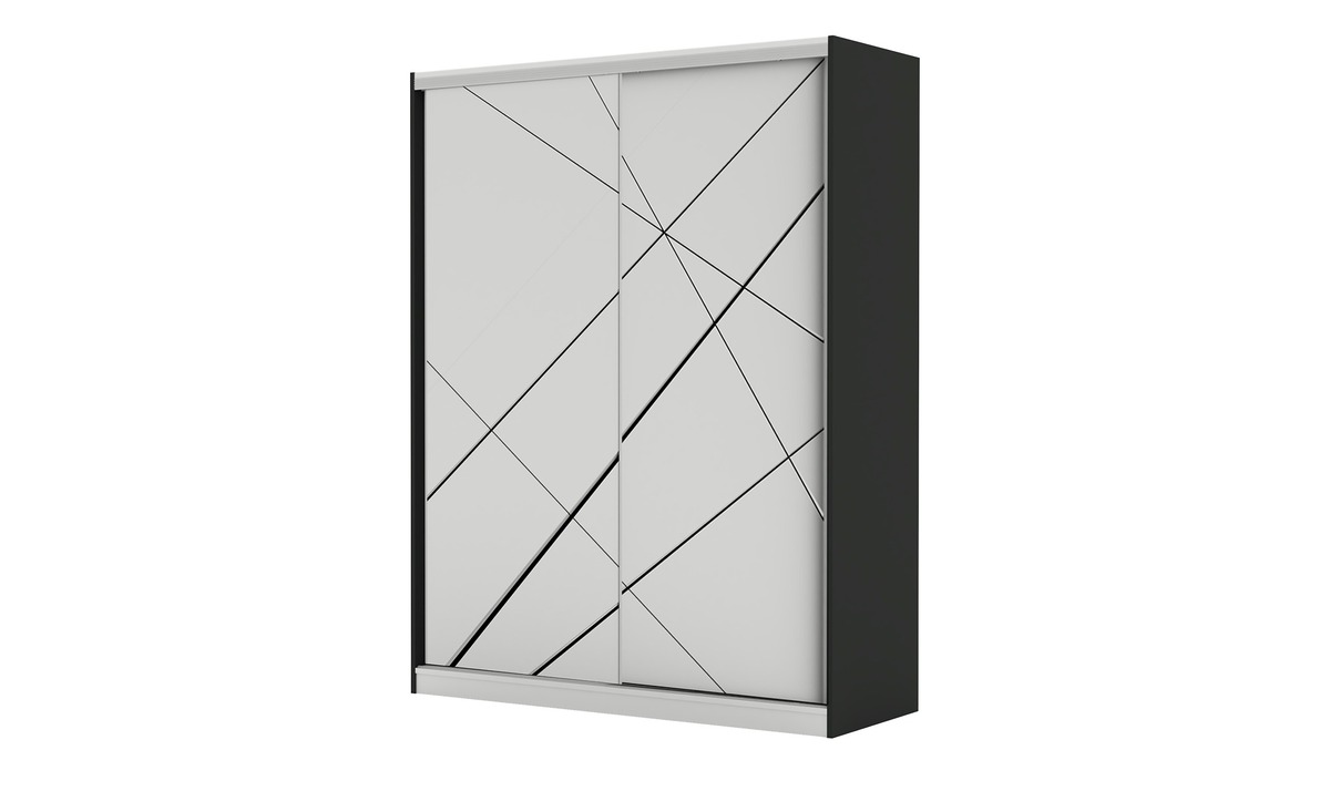 Bild 1 von Schiebetürenschrank grau Maße (cm): B: 160 H: 210 T: 60 Jugendmöbel