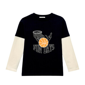 Jungen Langarmshirt mit Frontprint