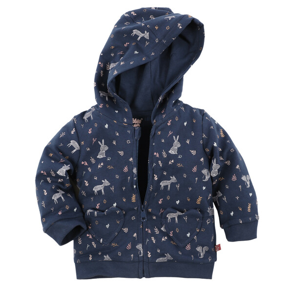 Bild 1 von Baby Sweatjacke mit Kapuze und Alloverprint