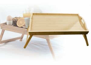 SSW Bett Tablett aus Bambus, 50 x 30 x 6 cm