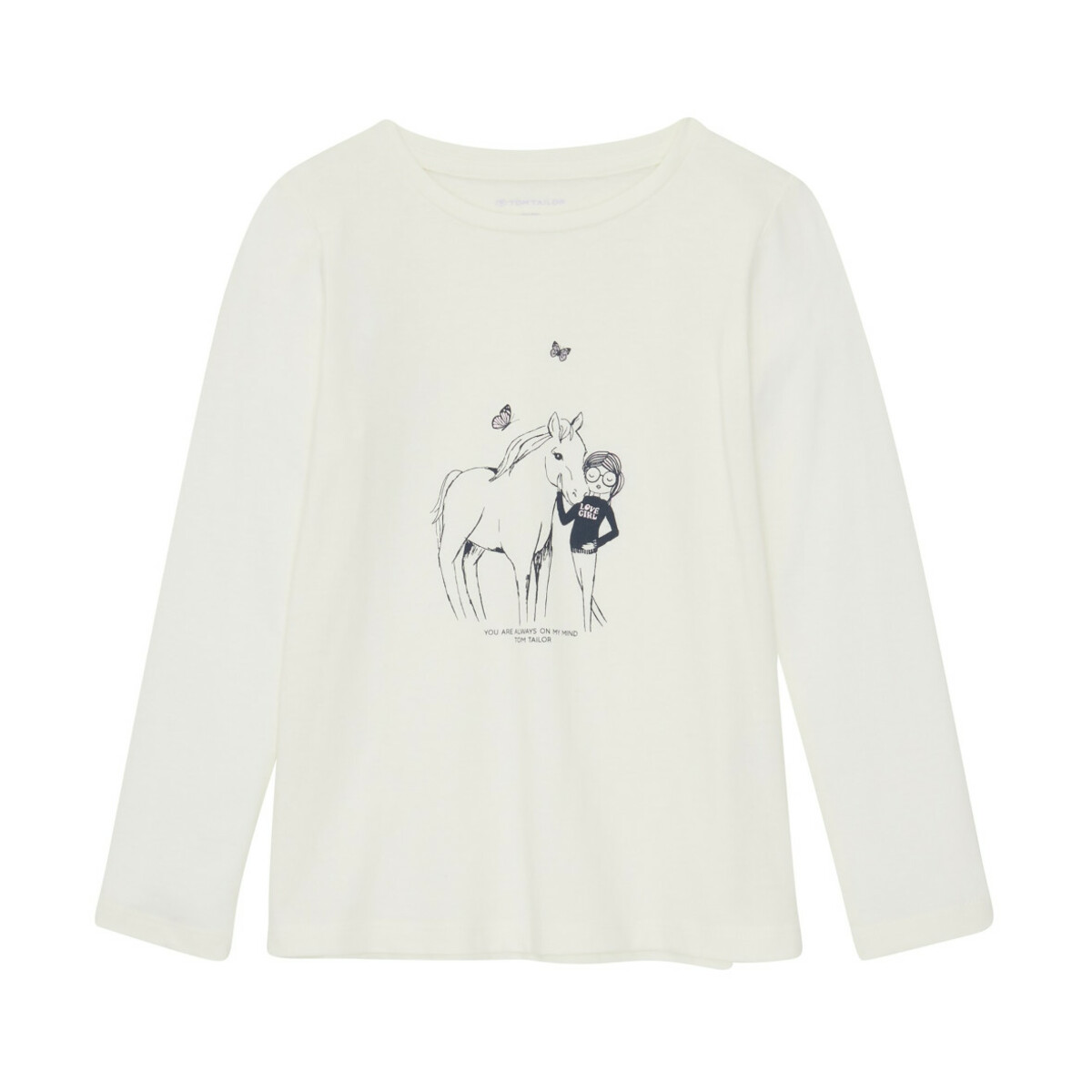 Bild 1 von Mädchen Longsleeve mit Pferdemotiv