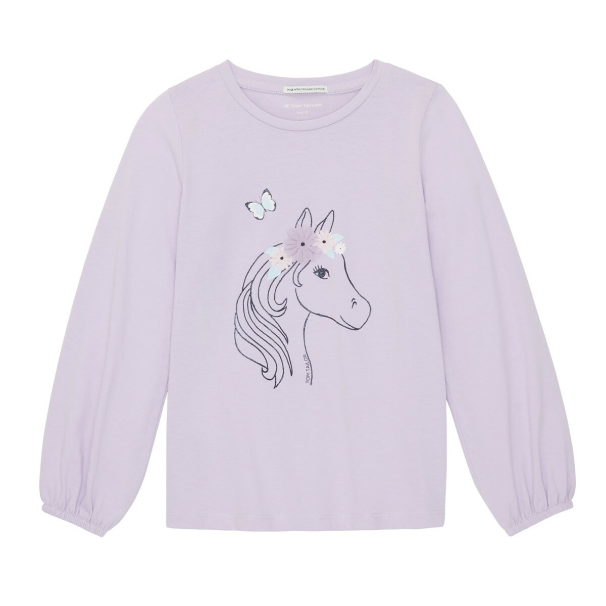 Bild 1 von Mädchen Longshirt mit Pferdeprint