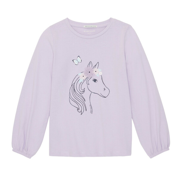 Bild 1 von Mädchen Longshirt mit Pferdeprint
