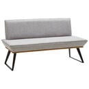 Bild 1 von Voleo Sitzbank webstoff eiche massiv grau, schwarz, eichefarben  , Malibu , Holz, Metall, Textil , 2-Sitzer , 160x87x64 cm , matt,Webstoff,Echtholz , Stoffauswahl , 002768009309