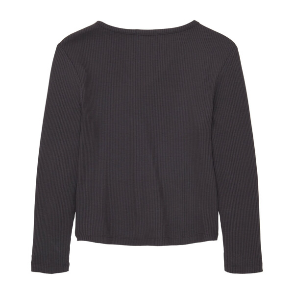 Bild 2 von Mädchen Rippshirt mit V-Ausschnitt