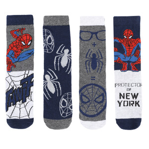 Jungen Socken im 4er Pack mit Spiderman Motiven