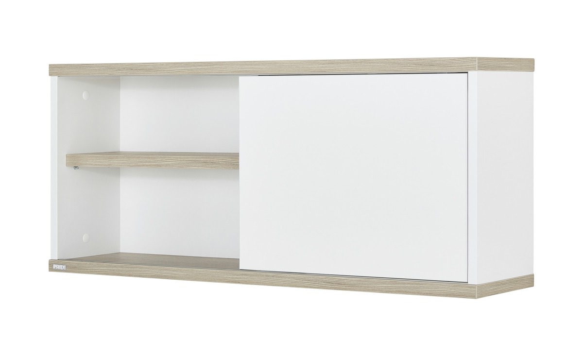 Bild 1 von PAIDI Wandregal mit Schiebetür  Carlo weiß Maße (cm): B: 86,4 H: 37,4 T: 20 Jugendmöbel