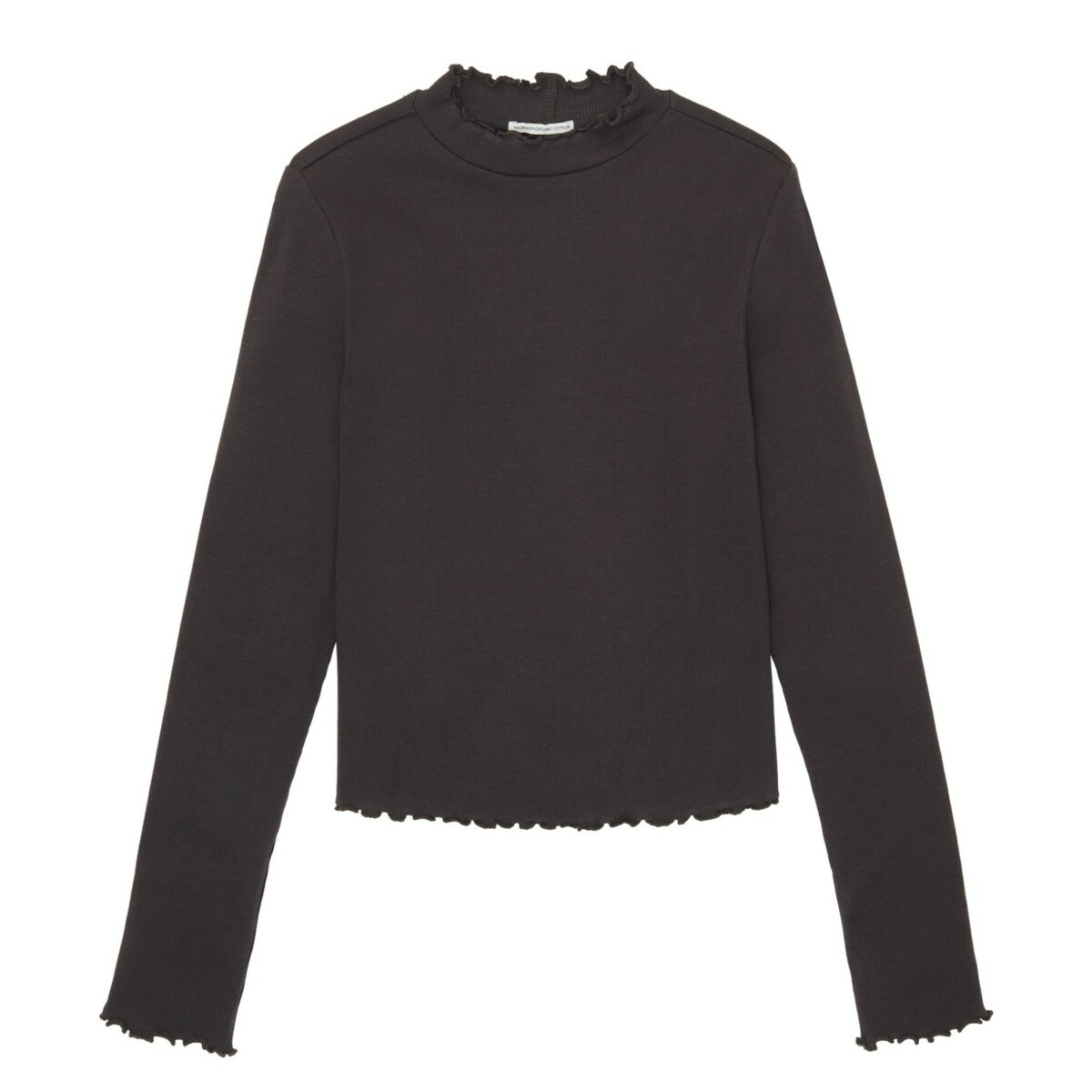 Bild 1 von Mädchen Rippshirt mit Stehkragen