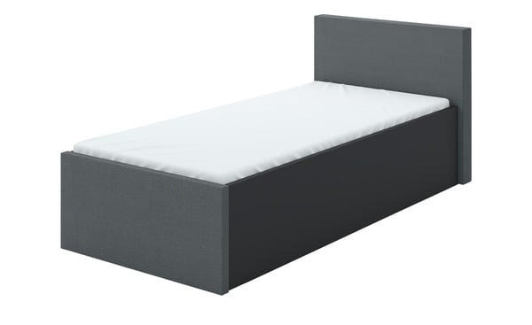 Bild 1 von Bett grau Maße (cm): B: 101 H: 85 Jugendmöbel