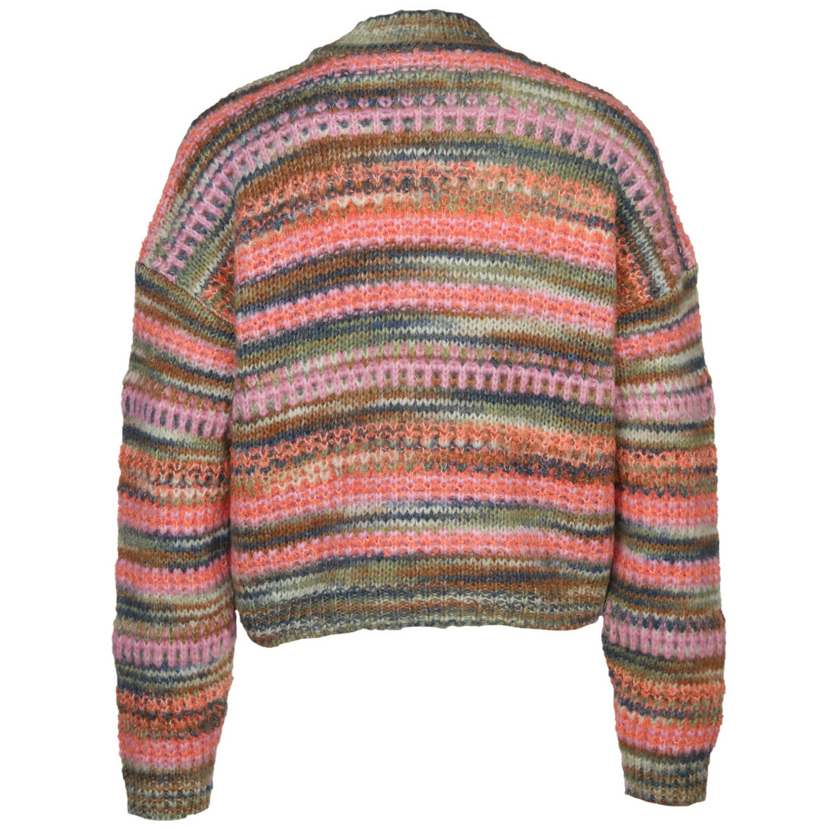 Bild 2 von Damen Pullover mit bunten Streifen