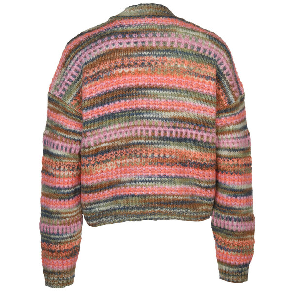 Bild 2 von Damen Pullover mit bunten Streifen