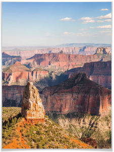 Wall-Art Poster "Point Imperial Grand Canyon", Landschaften, (1 St.), Poster, Wandbild, Bild, Wandposter