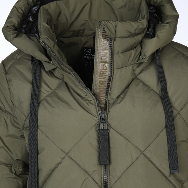 Bild 4 von Damen Steppmantel mit abnehmbarer Kapuze