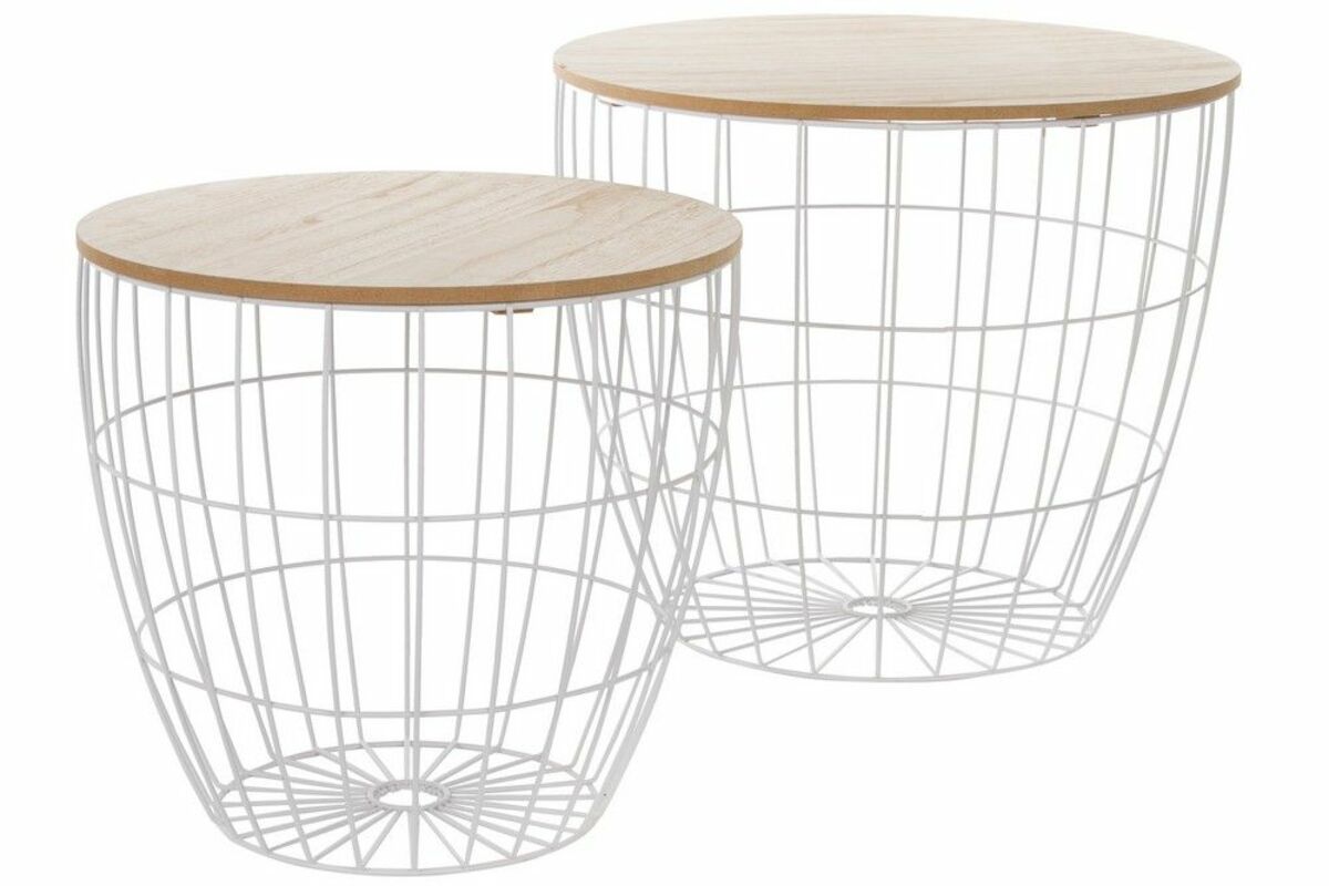 Bild 1 von My Flair Metalltischset  "Todd", braun/weiß