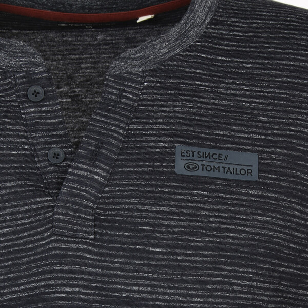 Bild 3 von Herren Langarmshirt mit Serafino-Ausschnitt